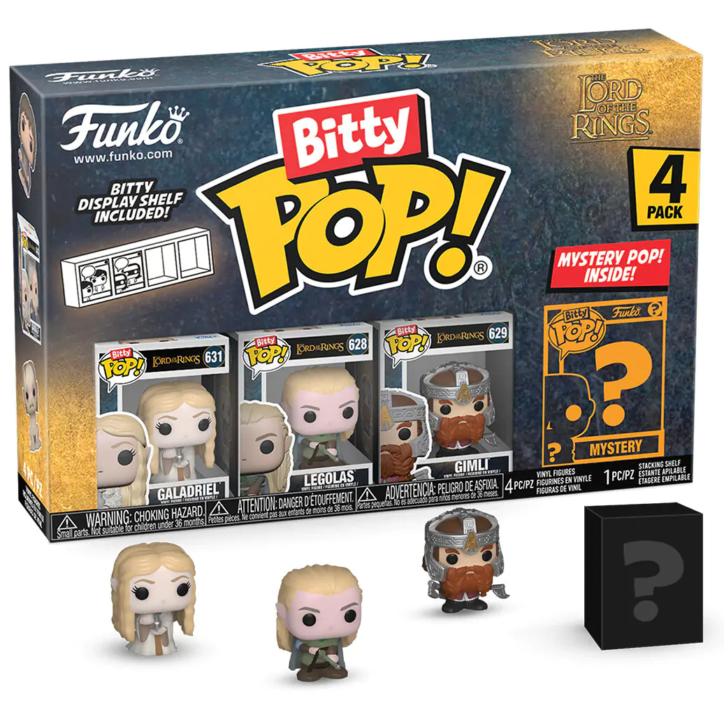 Blister s 4 figuricami Bitty Funko POP The Lord of the Rings Galadriel fotografija izdelka