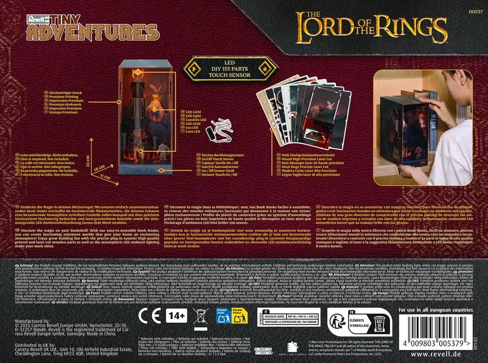 The Lord of the Rings Tiny Adventures Knjižna Niša Mini Diorama Barad-Dûr 23 centimetrov fotografija izdelka