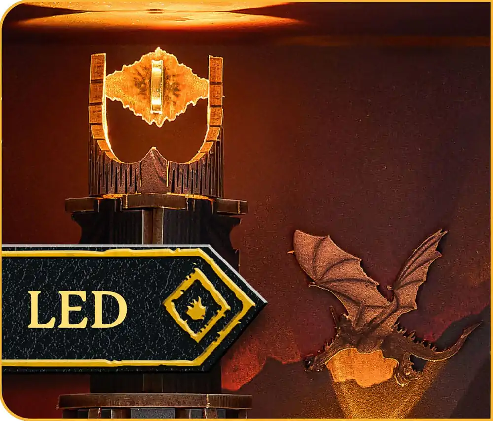 The Lord of the Rings Tiny Adventures Knjižna Niša Mini Diorama Barad-Dûr 23 centimetrov fotografija izdelka