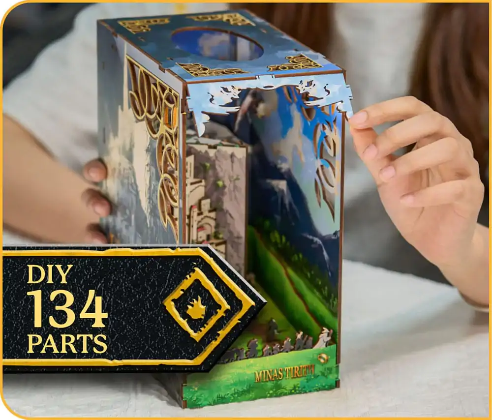 The Lord of the Rings Drobne Pustolovščine Knjižni Kotiček Mini Diorama Minas Tirith 23 cm fotografija izdelka