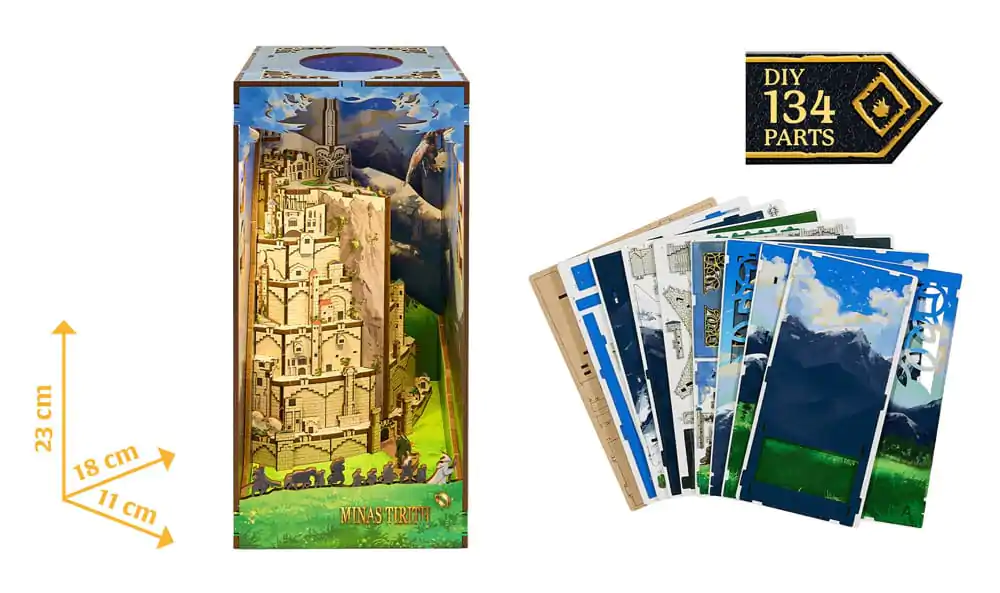 The Lord of the Rings Drobne Pustolovščine Knjižni Kotiček Mini Diorama Minas Tirith 23 cm fotografija izdelka