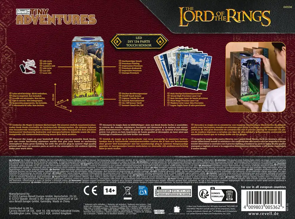 The Lord of the Rings Drobne Pustolovščine Knjižni Kotiček Mini Diorama Minas Tirith 23 cm fotografija izdelka