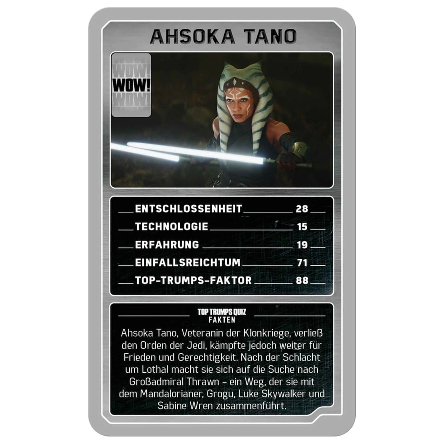 The Mandalorian in Grogu igra s kartami Top Trumps zbirateljski predmeti *nemška različica* fotografija izdelka