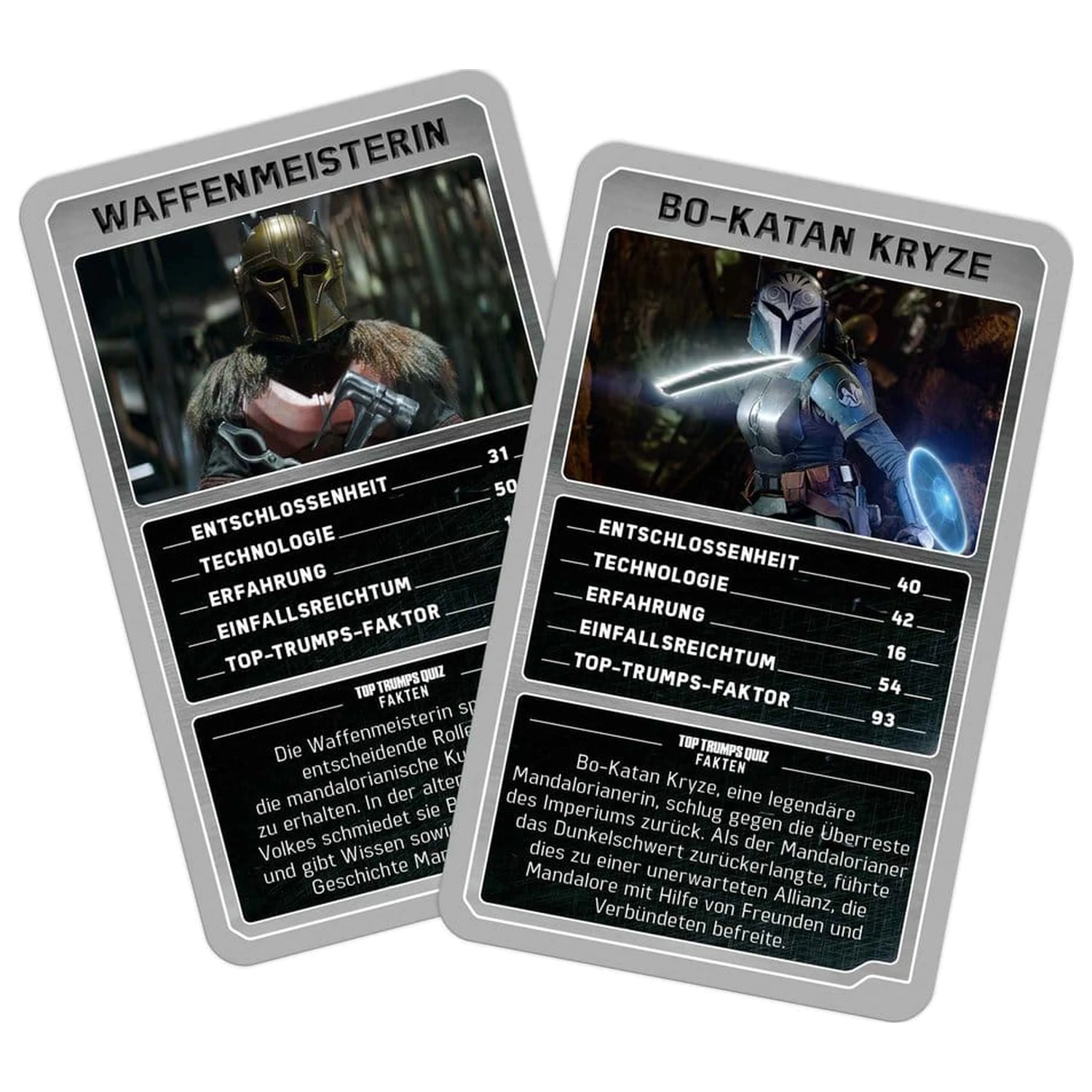 The Mandalorian in Grogu igra s kartami Top Trumps zbirateljski predmeti *nemška različica* fotografija izdelka