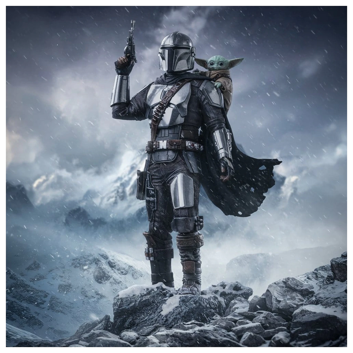The Mandalorian & Grogu Art Scale kip 1/10 The Mandalorian and Grogu 25 cm fotografija izdelka