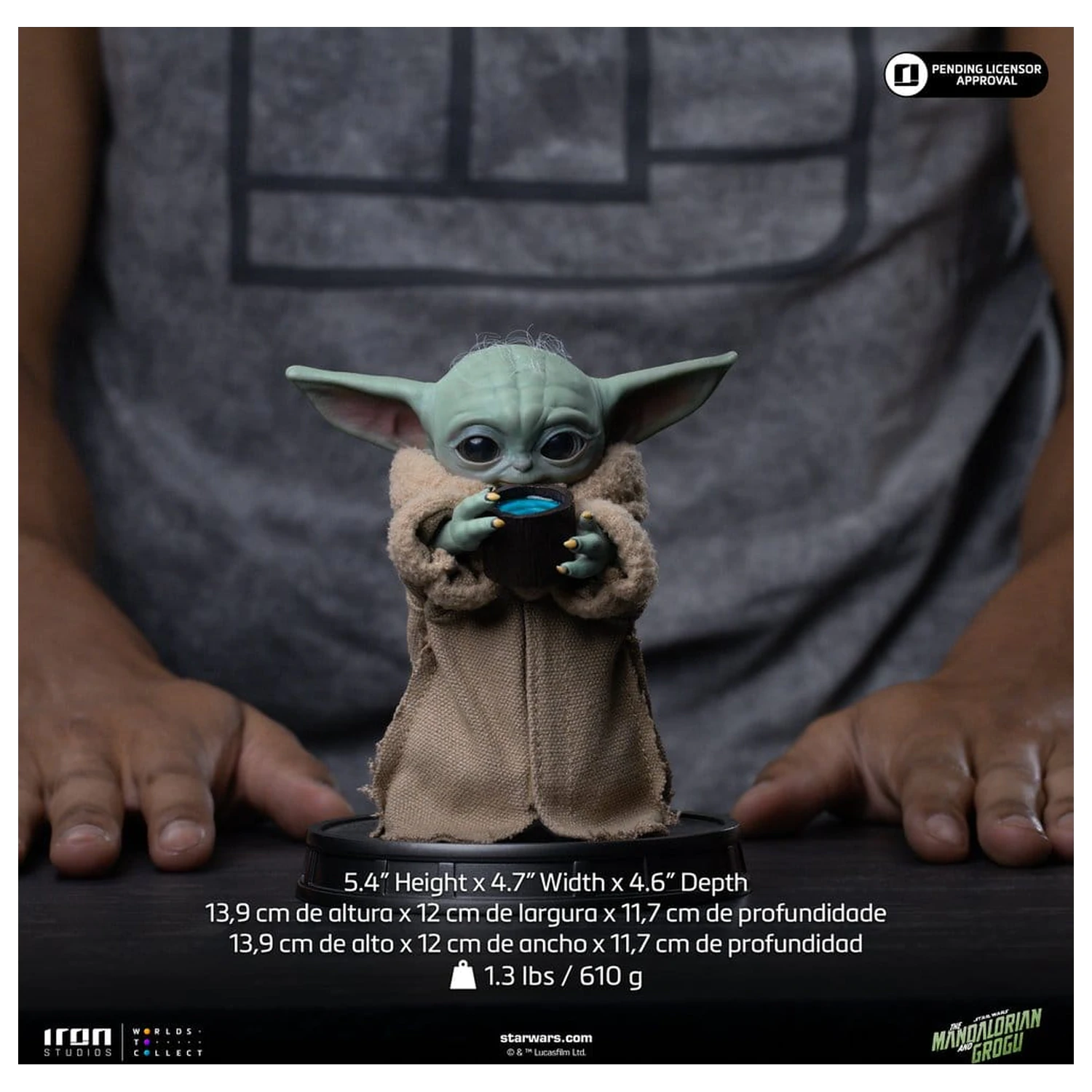 The Mandalorian & Grogu Grogu Collection Statue Grogu Always Hungry kip fotografija izdelka