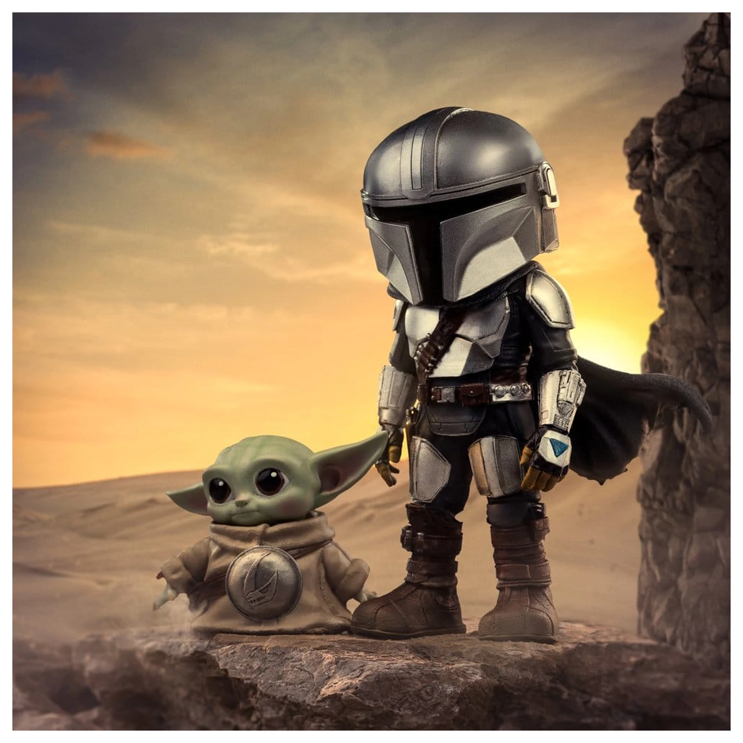 The Mandalorian & Grogu MiniCo figurica The Mandalorian and Grogu fotografija izdelka
