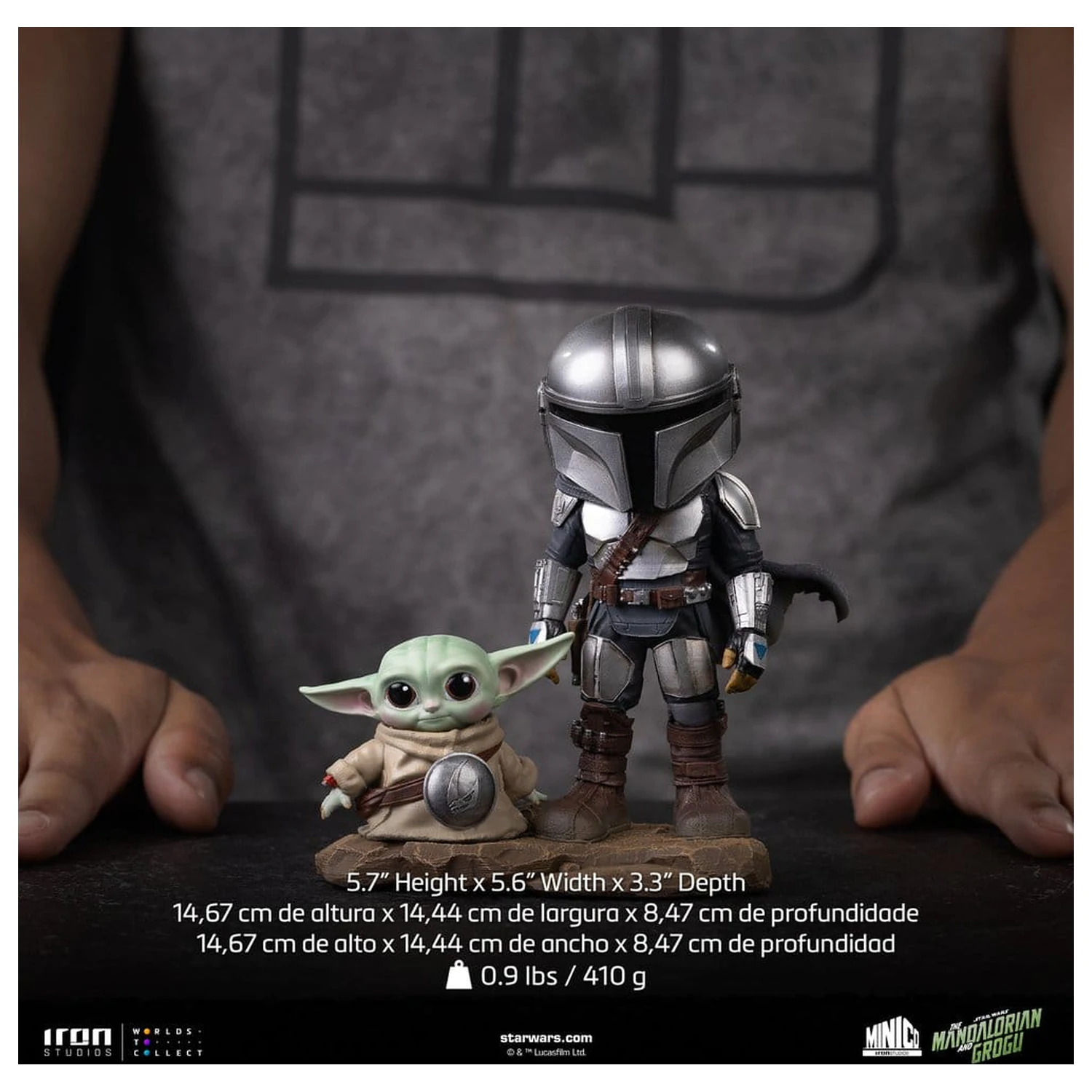The Mandalorian & Grogu MiniCo figurica The Mandalorian and Grogu fotografija izdelka