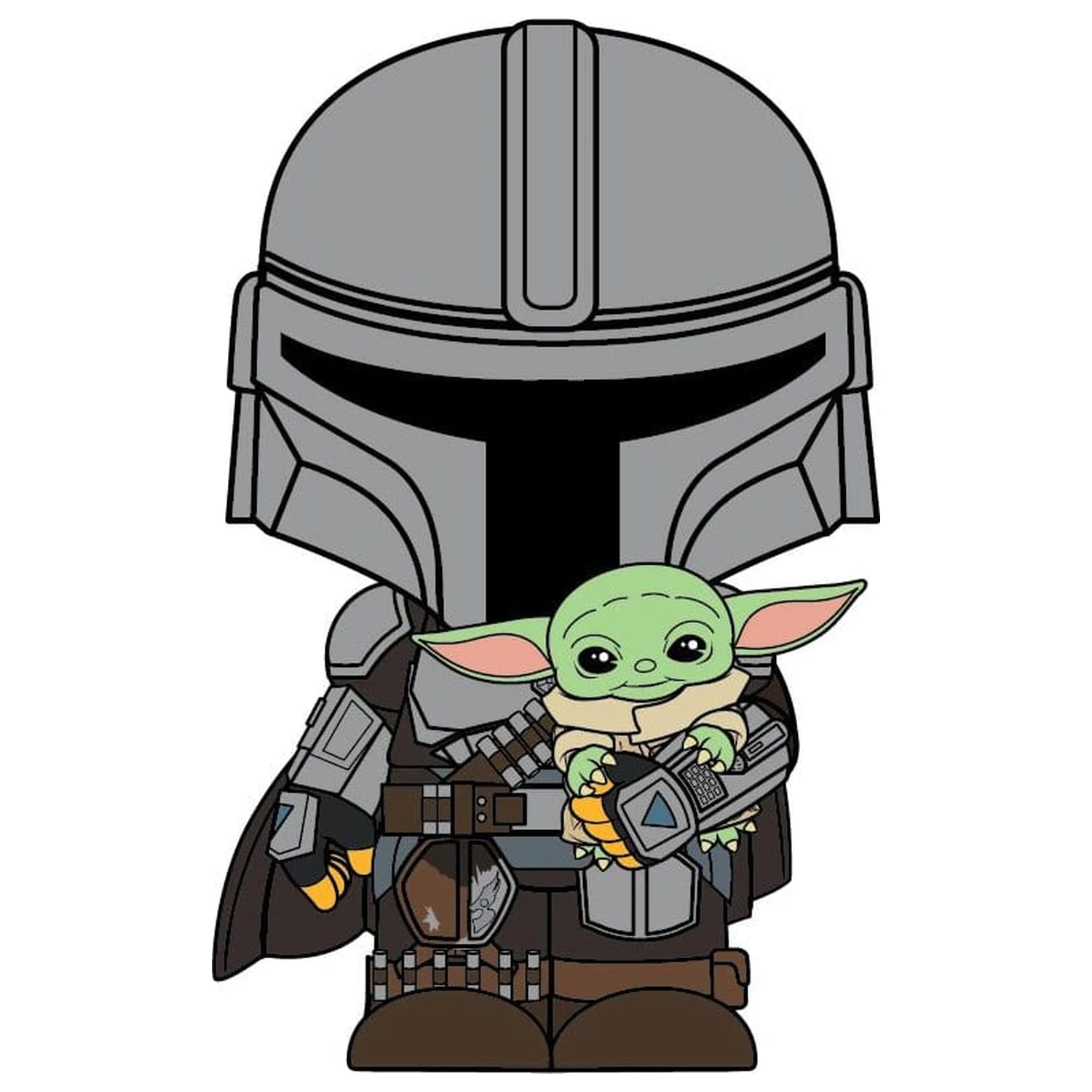 The Mandalorian 3D penast magnet The Mandalorian and Grogu fotografija izdelka