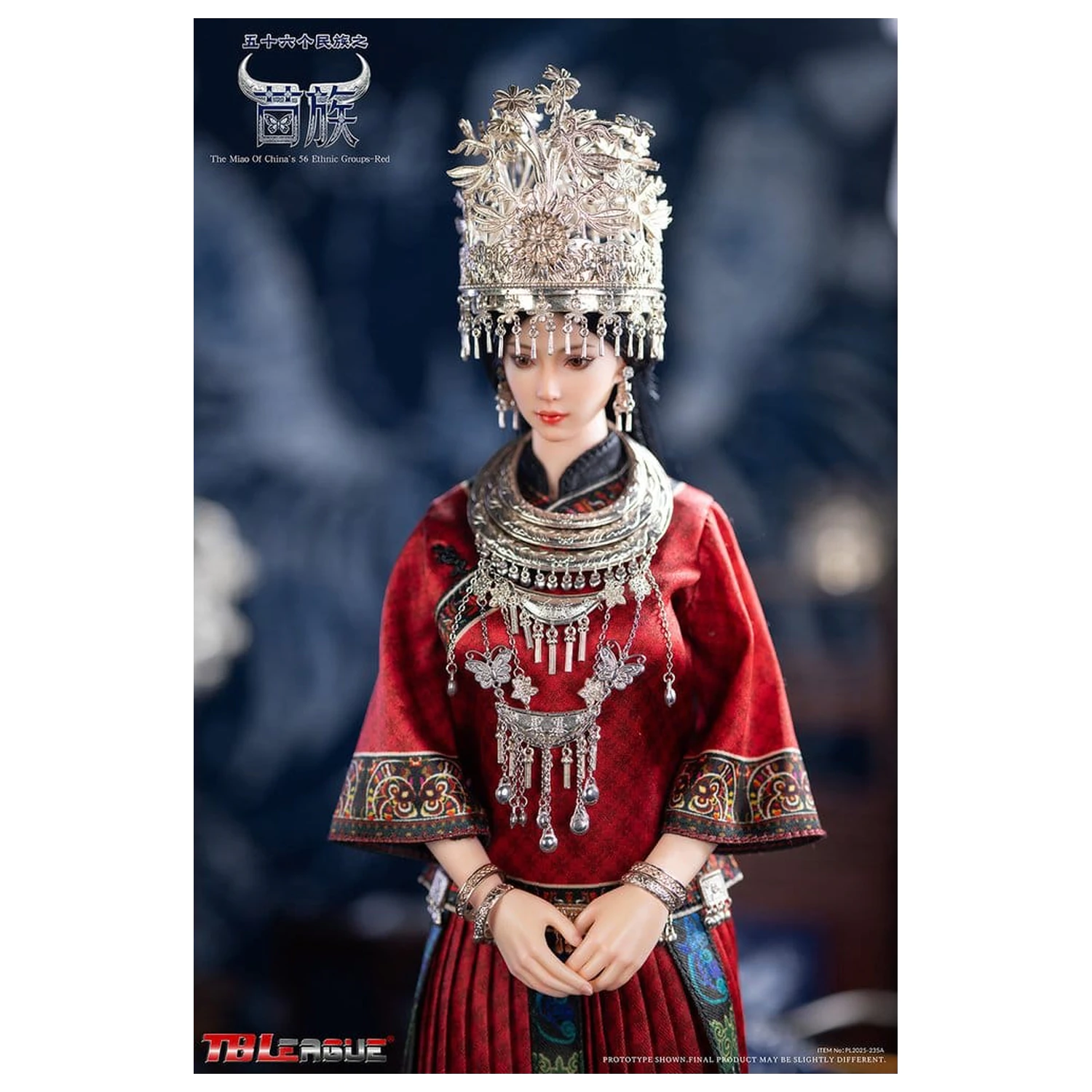 The Miao of China's 56 Ethnic Groups Figurica 1/6 Rdeča 30 cm fotografija izdelka