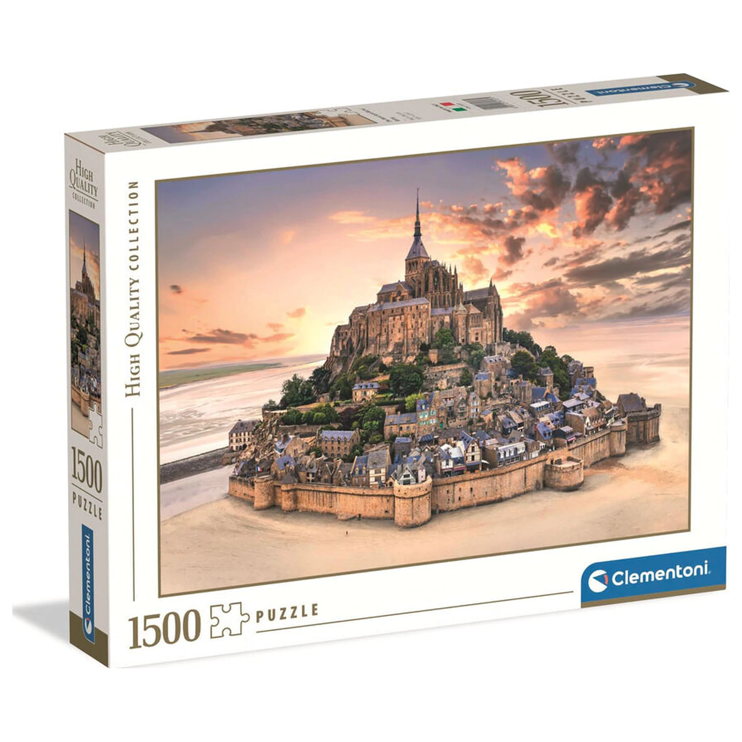 The Mont Saint-Michel Risin sestavljanka 1500 kosov fotografija izdelka