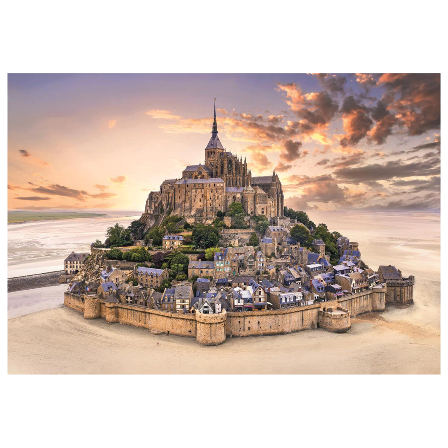 The Mont Saint-Michel Risin sestavljanka 1500 kosov fotografija izdelka