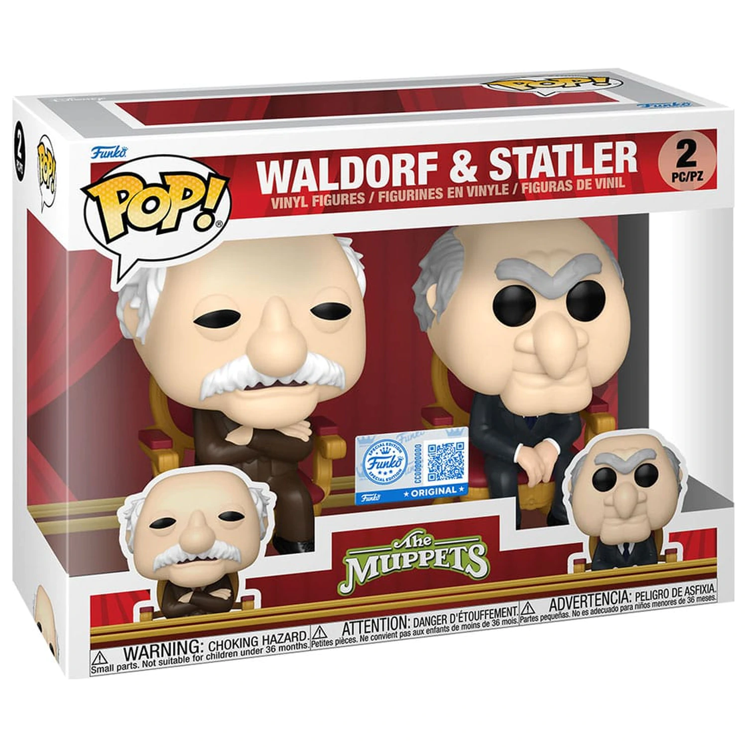 The Muppets Funko POP! Television Vinilne figure 2-pak Waldorf & Statler 9 cm fotografija izdelka