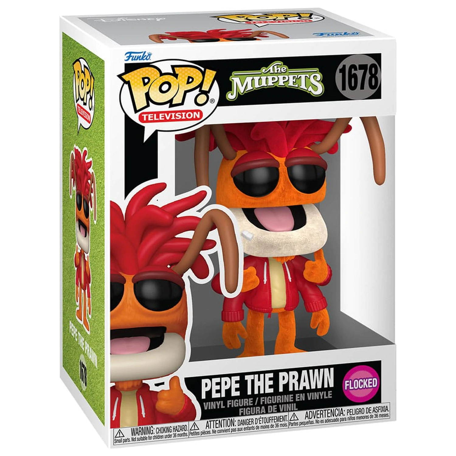 The Muppets Funko POP! vinilna figura Pepe the Prawn (Flocked) 9 cm fotografija izdelka