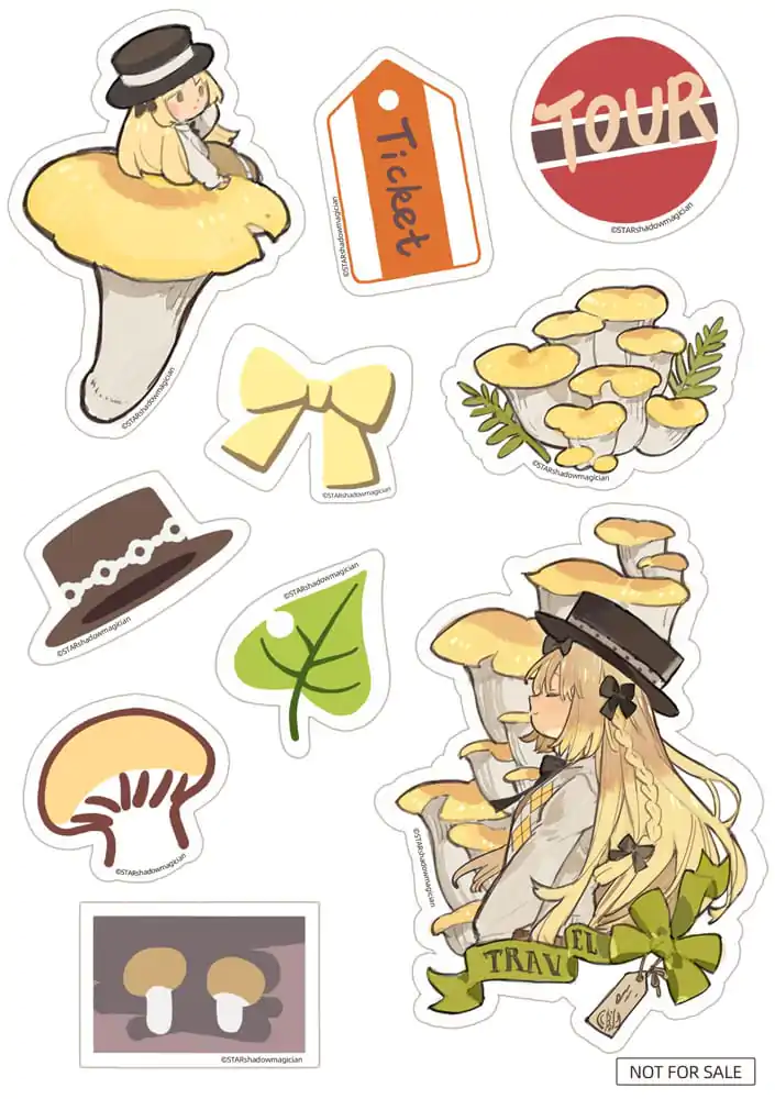 The Mushroom Girls PVC kip 1/1 Series No.3 Pleurotus Citrinopileatus 24 cm fotografija izdelka