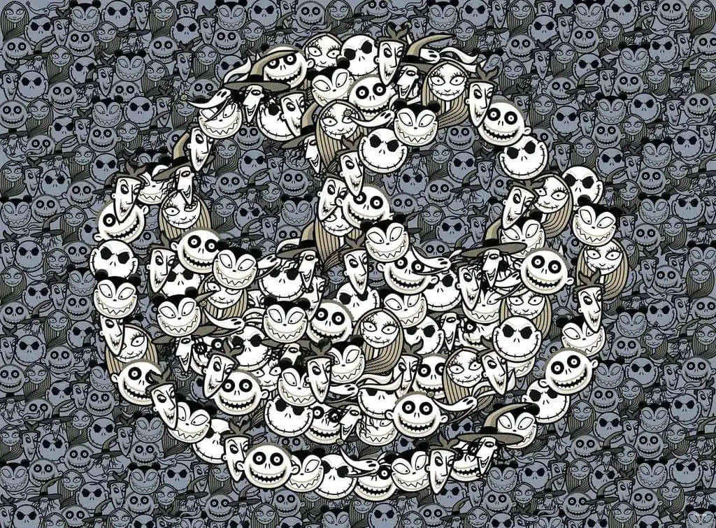 The Nightmare Before Christmas Challenge sestavljanka King of Fright (500 kosov) fotografija izdelka