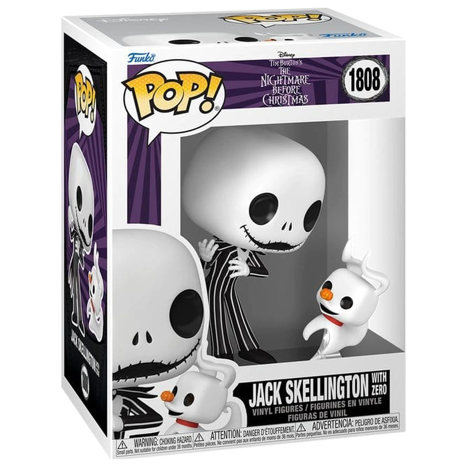 The Nightmare Before Christmas Funko POP! & Buddy Vinilna figura Jack & Zero 9 cm fotografija izdelka