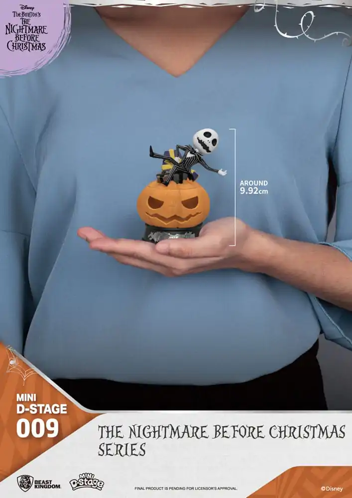 The Nightmare Before Christmas Mini Diorama Odrska PVC Figura Santa Jack 10 cm fotografija izdelka