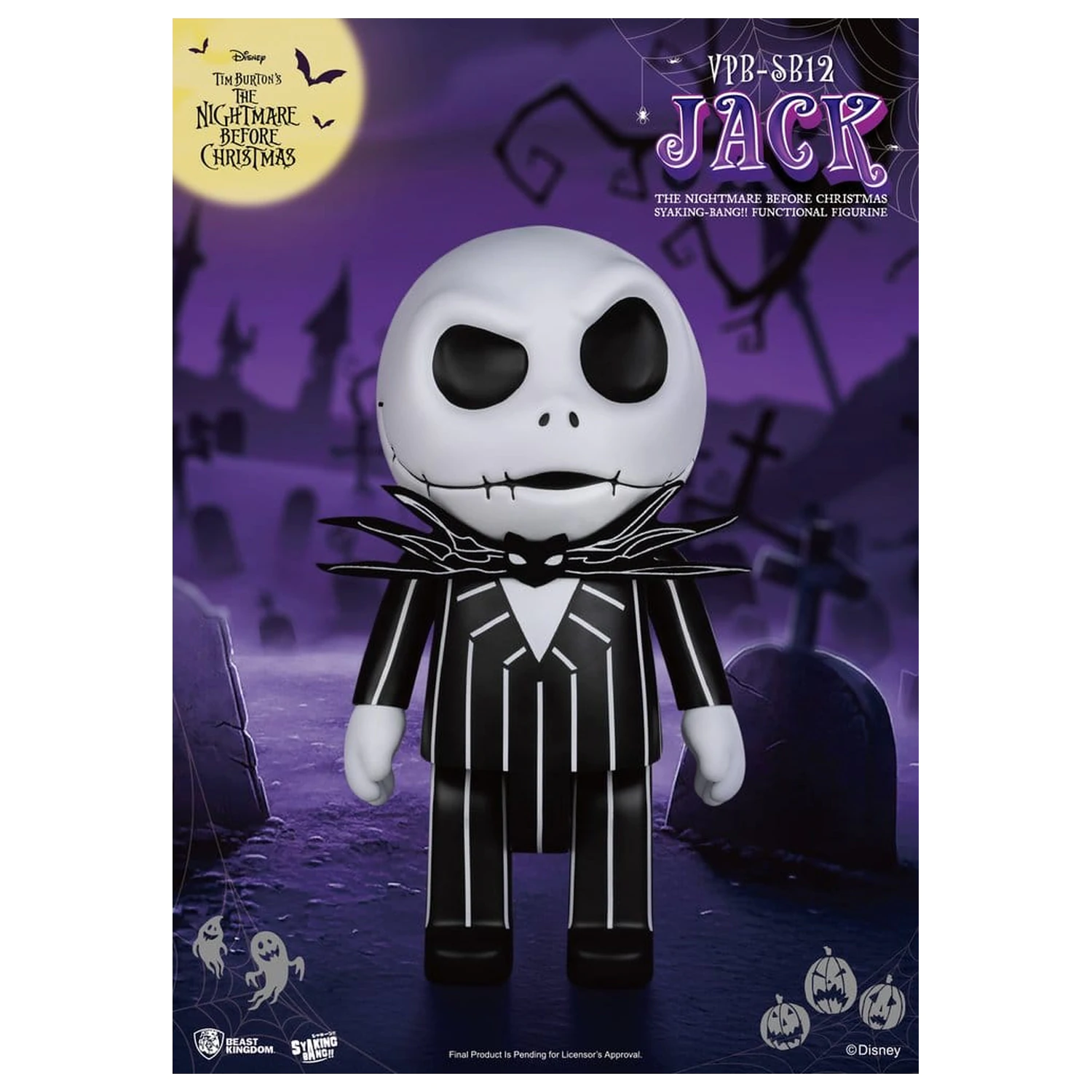 The Nightmare Before Christmas syaking-bang figura banka Jack 47 cm fotografija izdelka