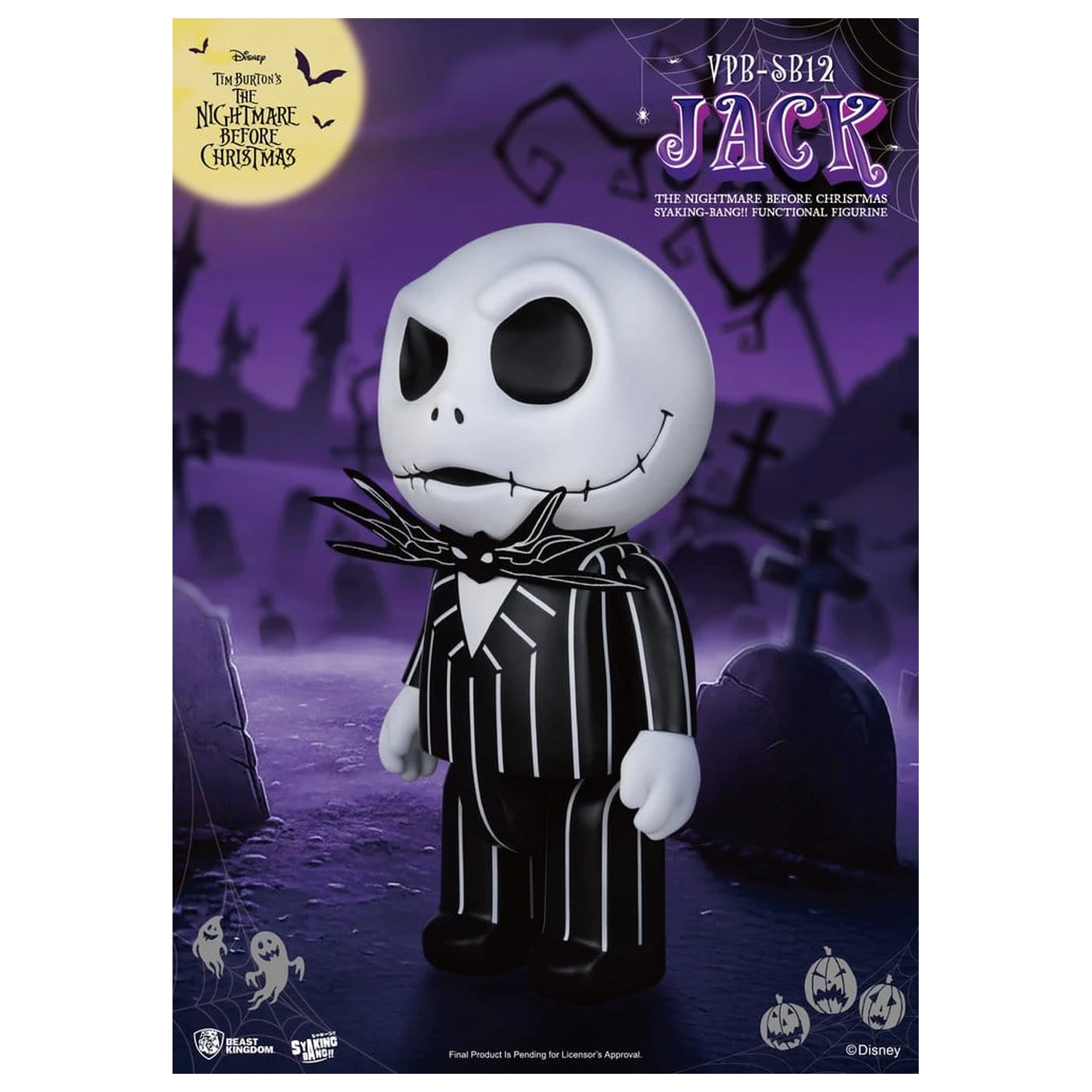 The Nightmare Before Christmas syaking-bang figura banka Jack 47 cm fotografija izdelka
