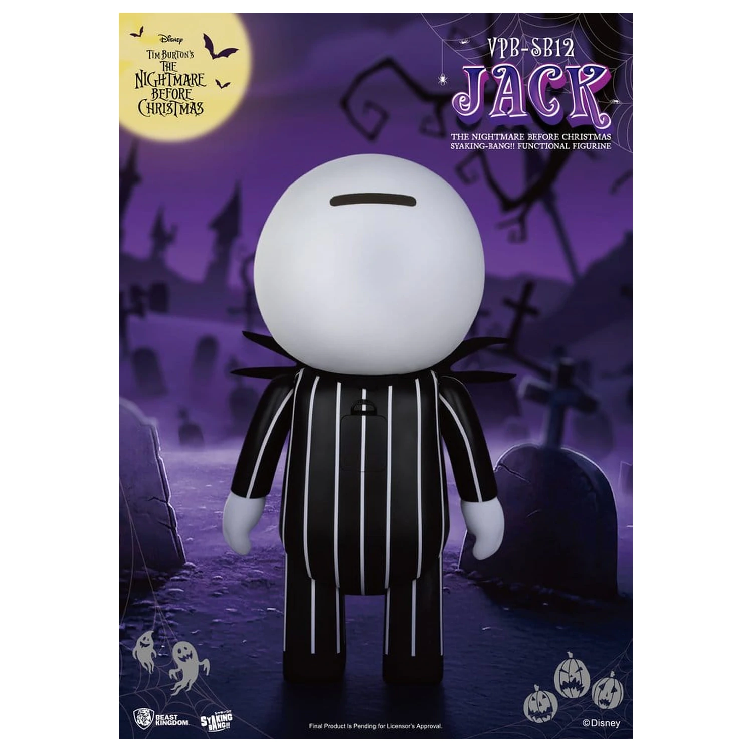 The Nightmare Before Christmas syaking-bang figura banka Jack 47 cm fotografija izdelka