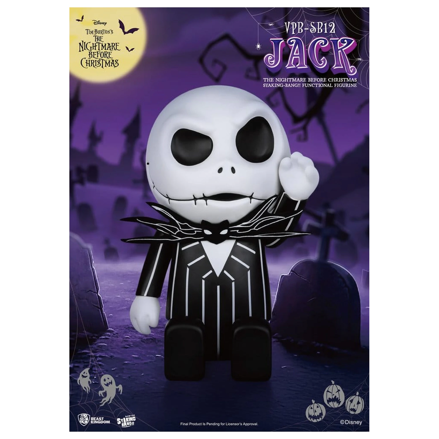 The Nightmare Before Christmas syaking-bang figura banka Jack 47 cm fotografija izdelka
