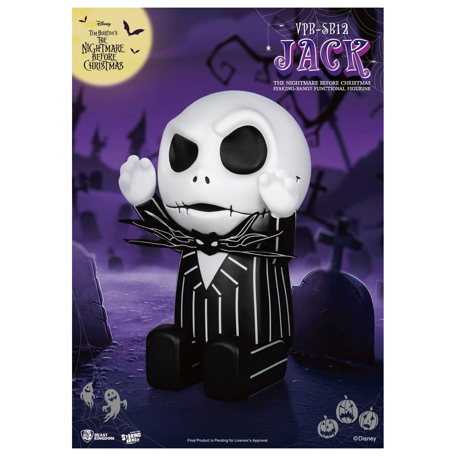 The Nightmare Before Christmas syaking-bang figura banka Jack 47 cm fotografija izdelka