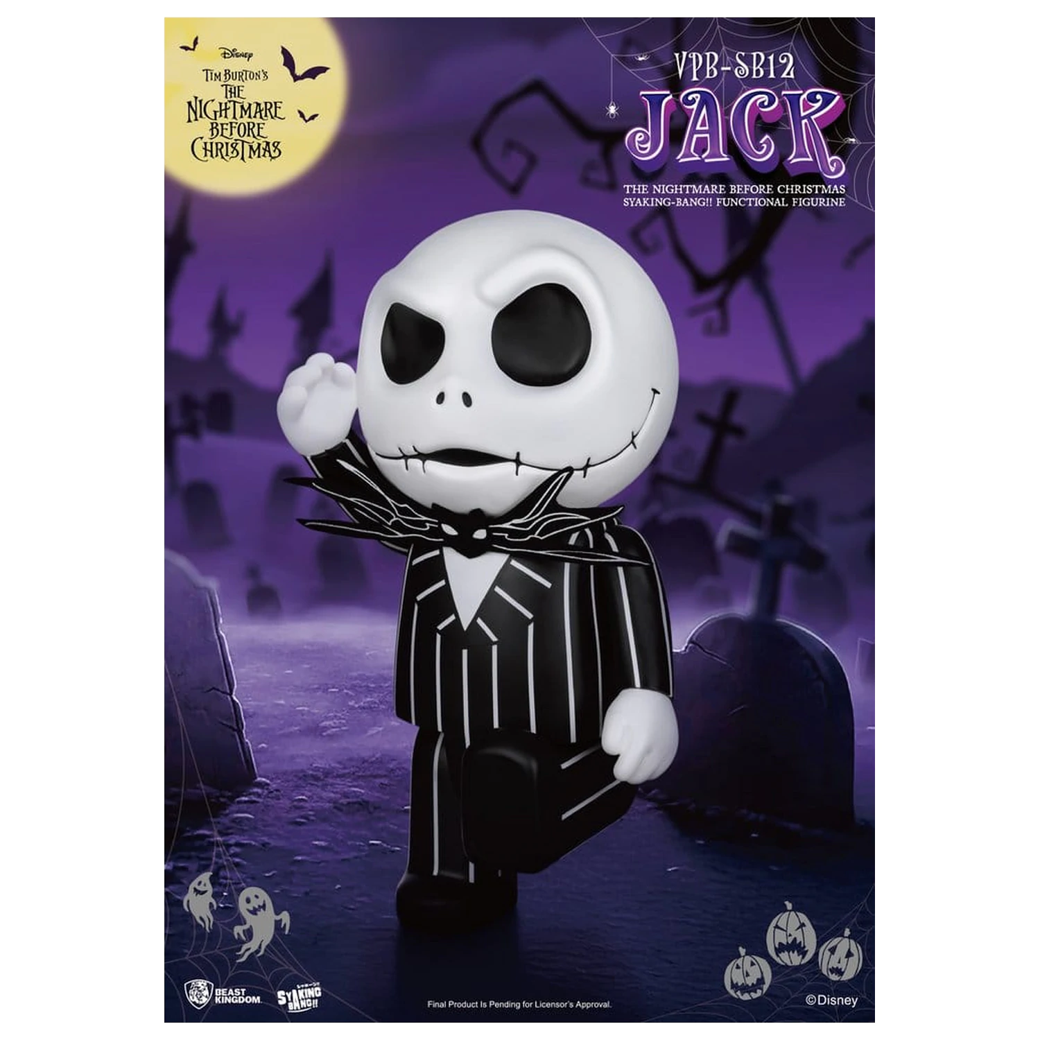 The Nightmare Before Christmas syaking-bang figura banka Jack 47 cm fotografija izdelka