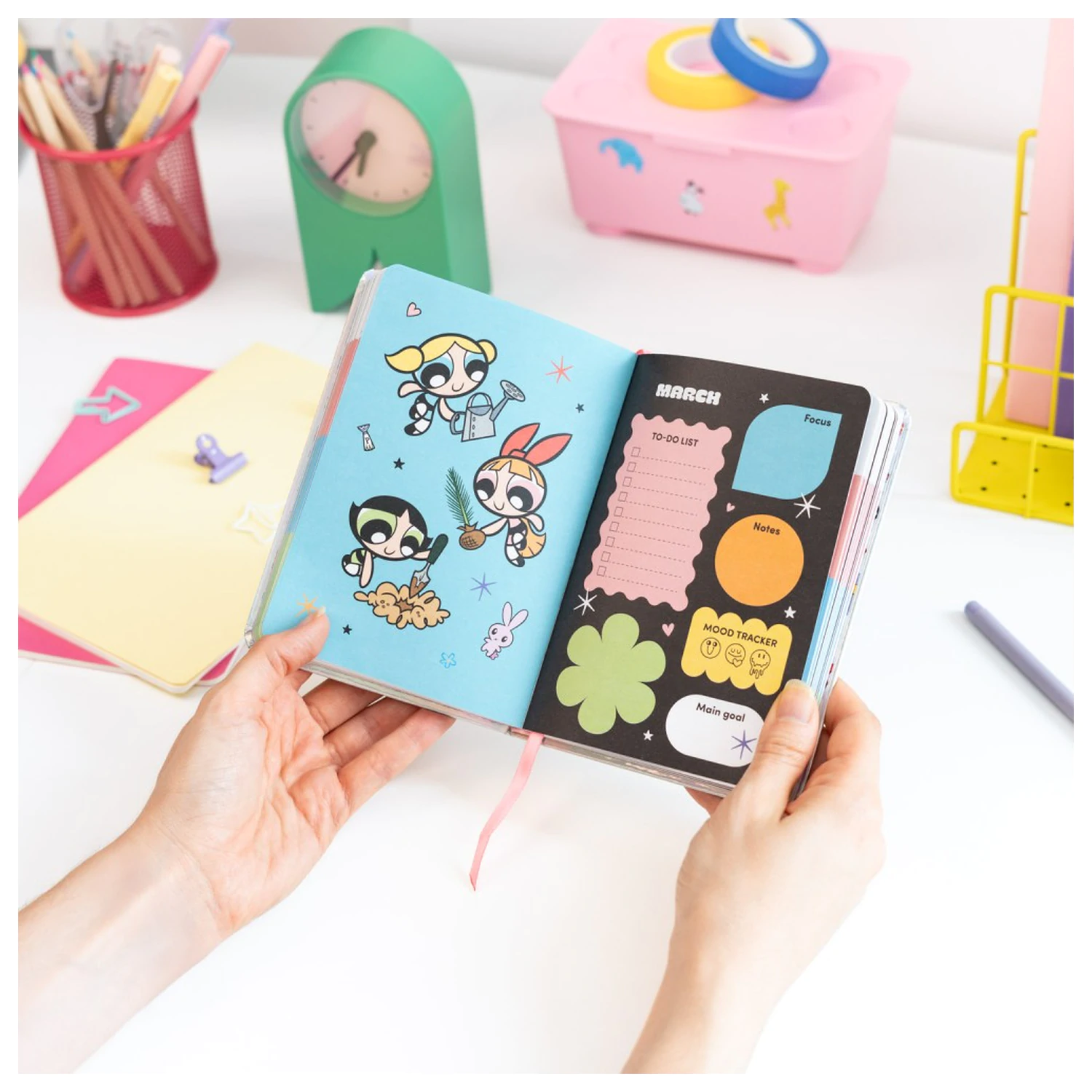The Powerpuff Girls Akademski planer 2026/27 A6 *English Version* fotografija izdelka