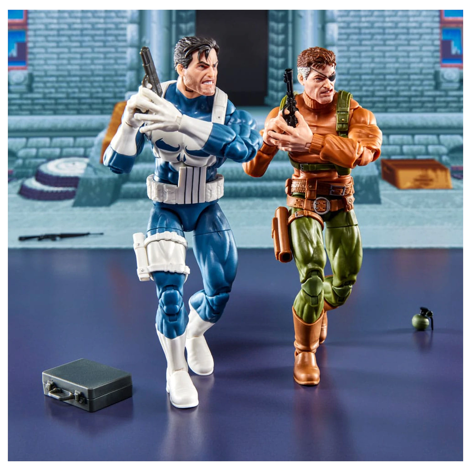 The Punisher Marvel Legends Gamerverse akcijska figura 2-paket Punisher & Nick Fury 15 cm fotografija izdelka