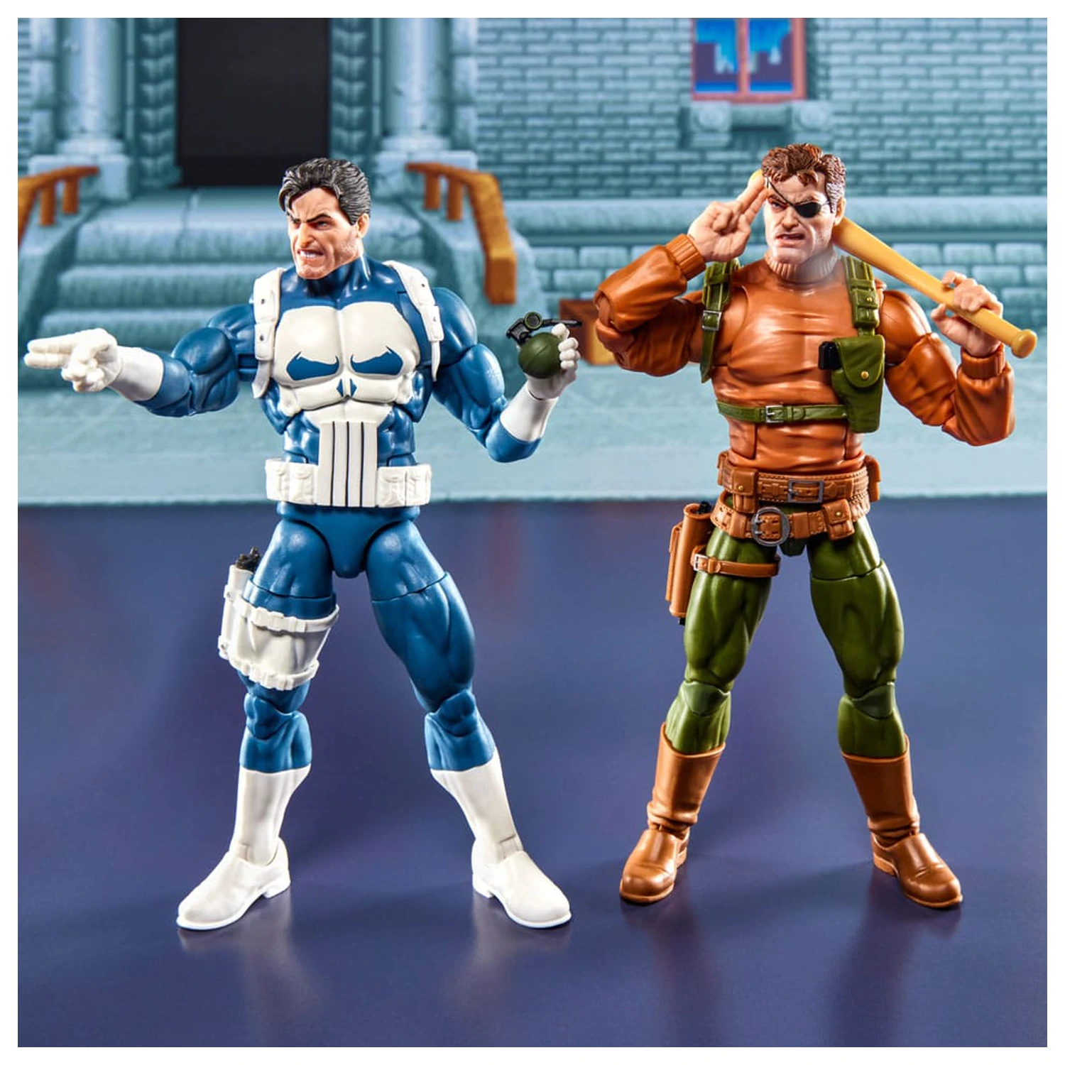 The Punisher Marvel Legends Gamerverse akcijska figura 2-paket Punisher & Nick Fury 15 cm fotografija izdelka