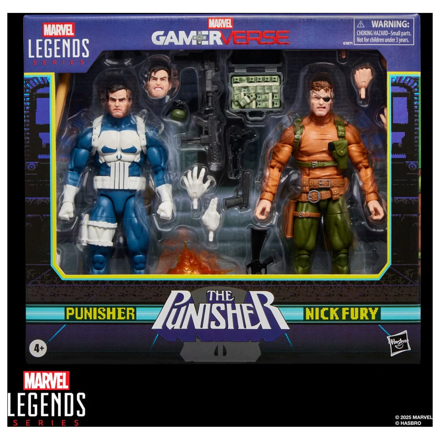 The Punisher Marvel Legends Gamerverse akcijska figura 2-paket Punisher & Nick Fury 15 cm fotografija izdelka