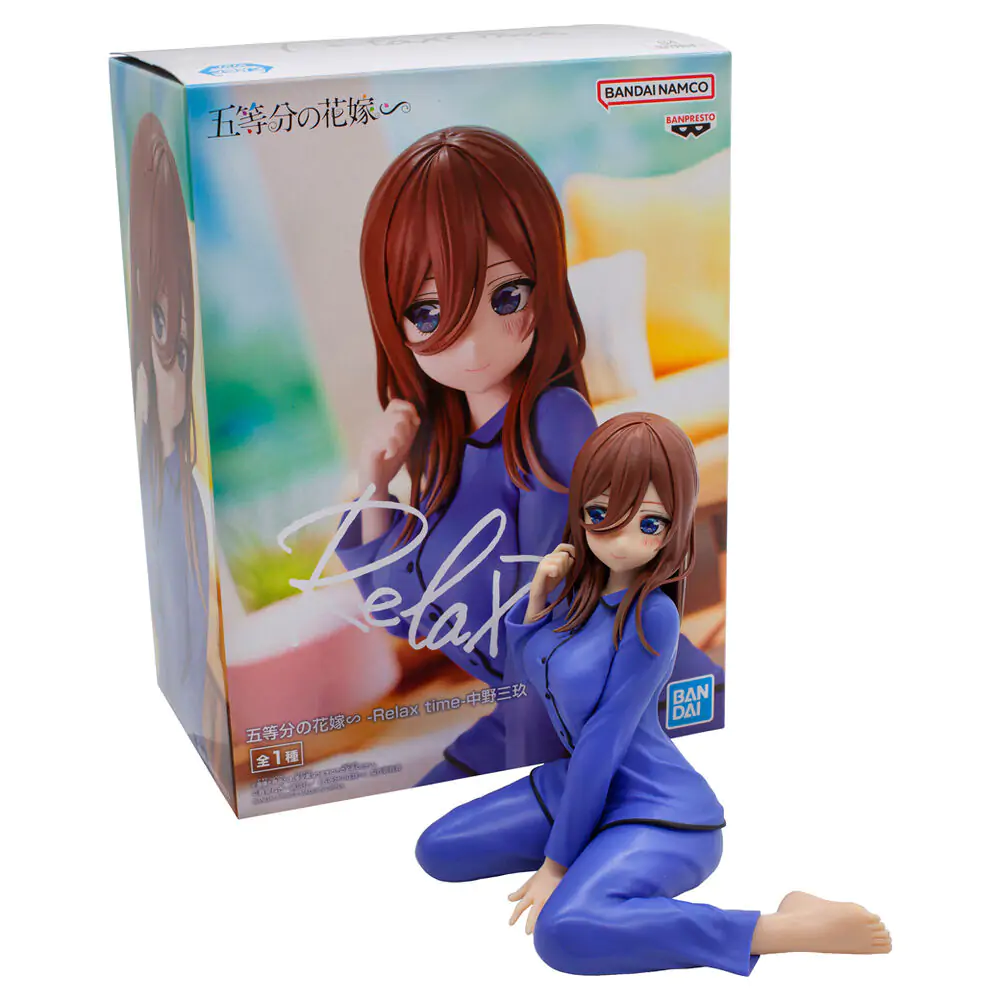 The Quintessential Quintuplets Miku Nakano figura Relax Time 12 cm fotografija izdelka