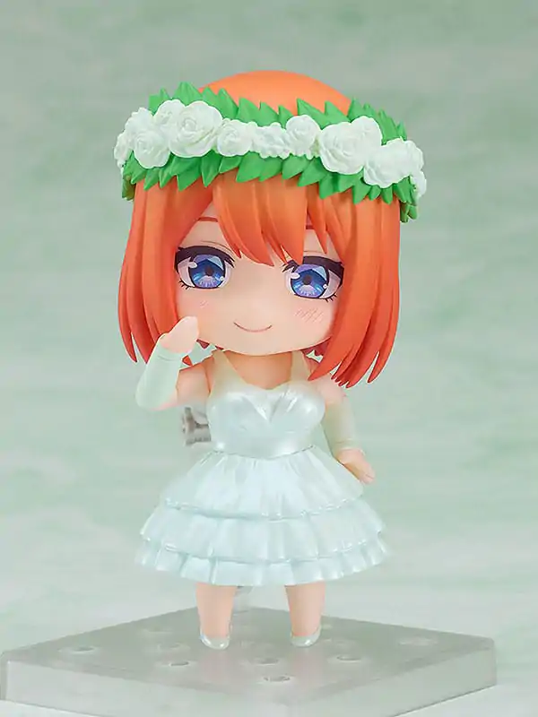 The Quintessential Quintuplets Nendoroid akcijska figura Yotsuba Nakano: Wedding Dress Ver. 10 cm fotografija izdelka