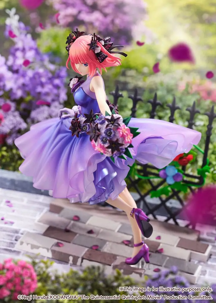 The Quintessential Quintuplets: The Movie PVC kip 1/7 Nino Nakano Floral Dress Ver. 25 cm fotografija izdelka