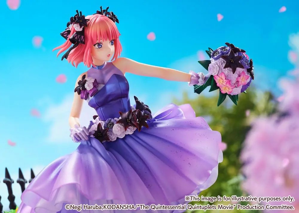 The Quintessential Quintuplets: The Movie PVC kip 1/7 Nino Nakano Floral Dress Ver. 25 cm fotografija izdelka