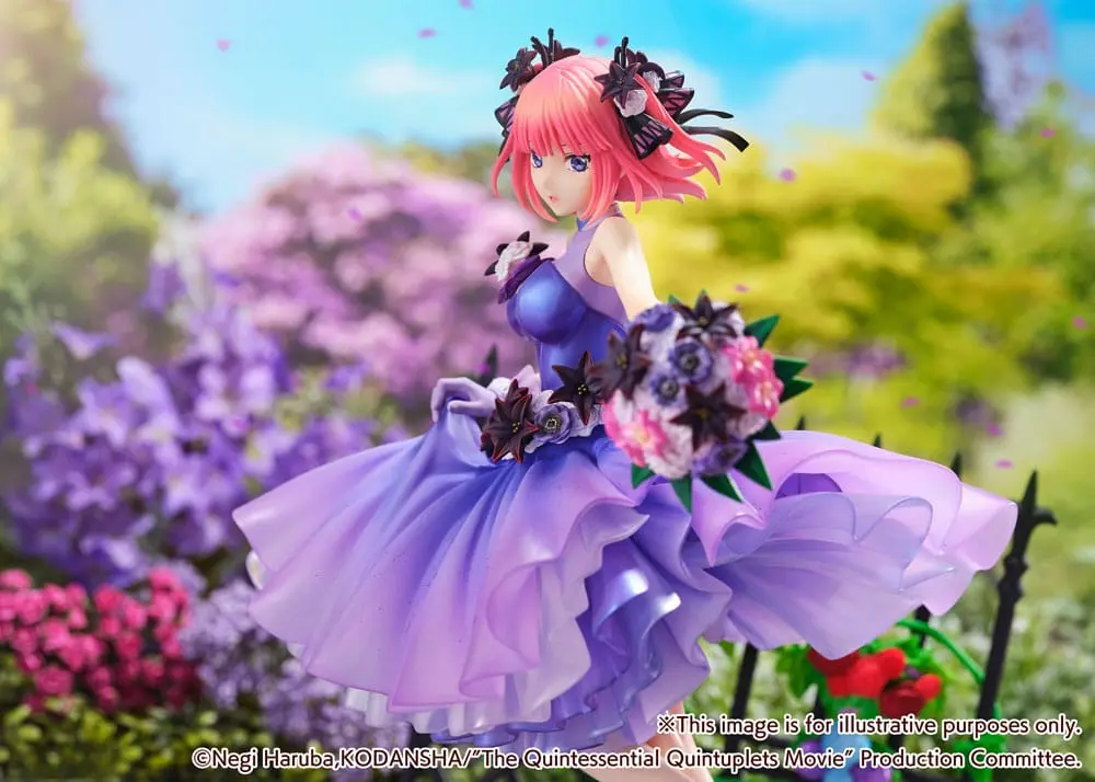 The Quintessential Quintuplets: The Movie PVC kip 1/7 Nino Nakano Floral Dress Ver. 25 cm fotografija izdelka