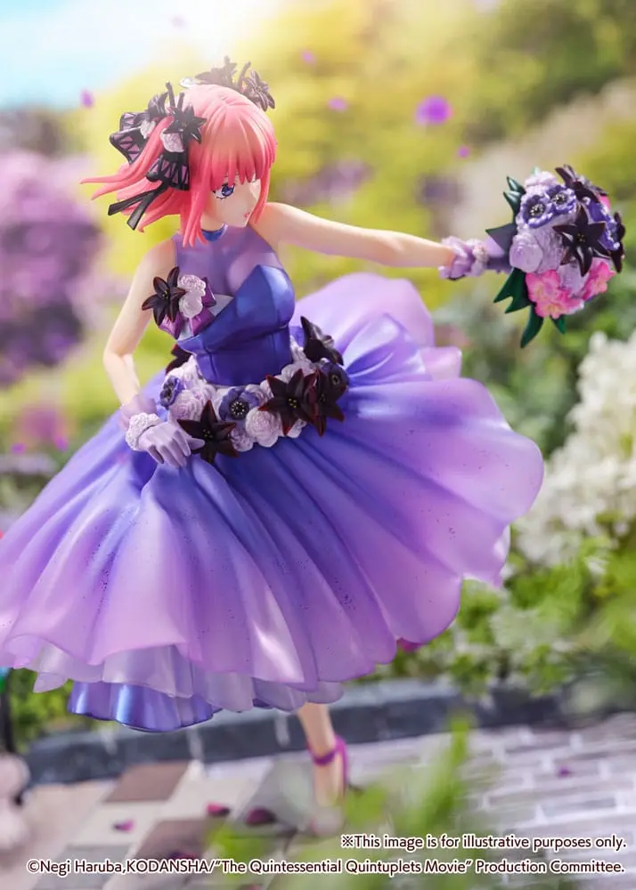 The Quintessential Quintuplets: The Movie PVC kip 1/7 Nino Nakano Floral Dress Ver. 25 cm fotografija izdelka