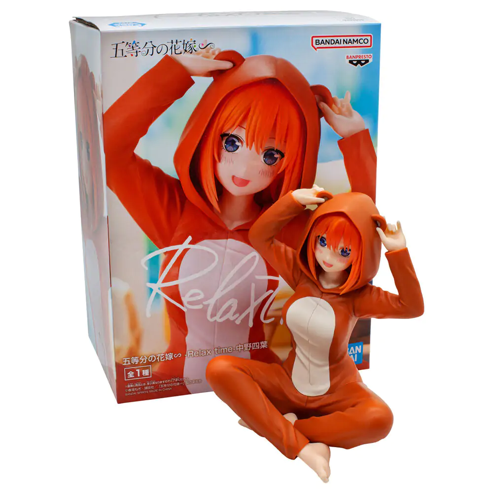 The Quintessential Quintuplets Yotsuba Nakano figura Relax Time 12 cm fotografija izdelka