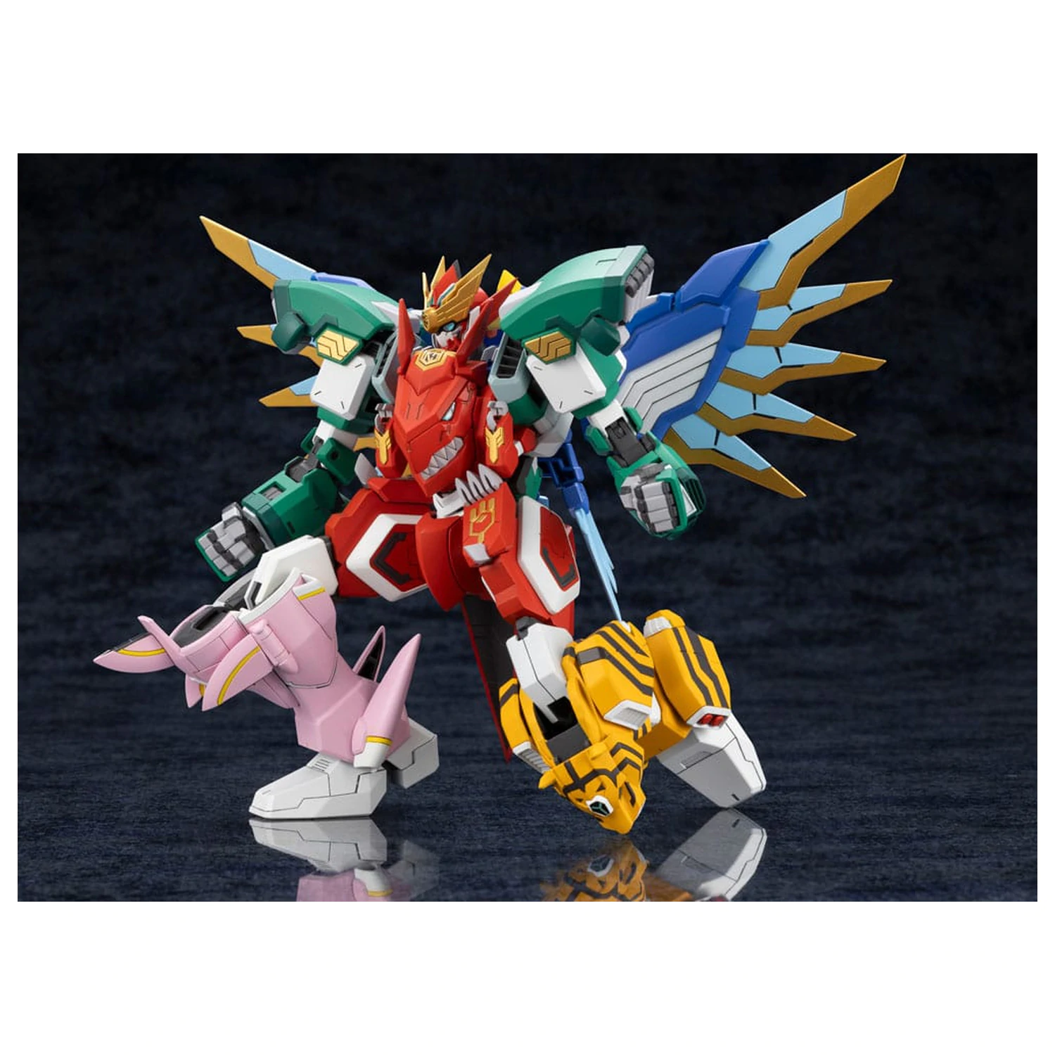 The Red Ranger Becomes an Adventurer in Another World Plastic Model Komplet Maximum Kizuna Kaiser 17 cm fotografija izdelka