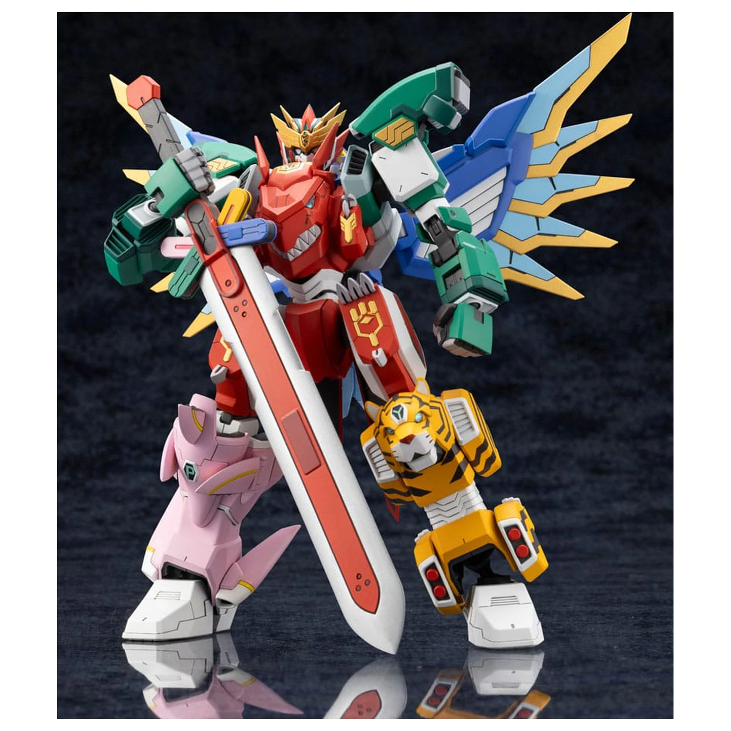 The Red Ranger Becomes an Adventurer in Another World Plastic Model Komplet Maximum Kizuna Kaiser 17 cm fotografija izdelka