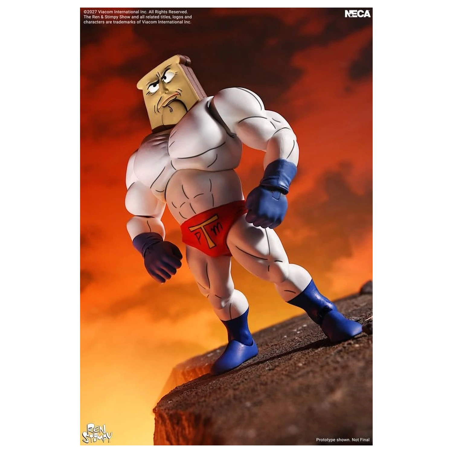 The Ren & Stimpy Show figurica Ultimate Powdered Toast Man 18 cm fotografija izdelka