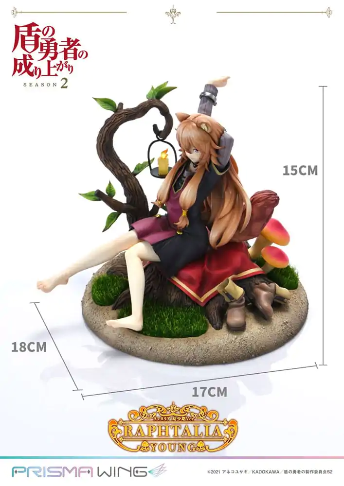 The Rising of the shield Hero Season 2 Prisma Wing PVC Kip 1/7 Raphtalia Young Version 15 cm fotografija izdelka