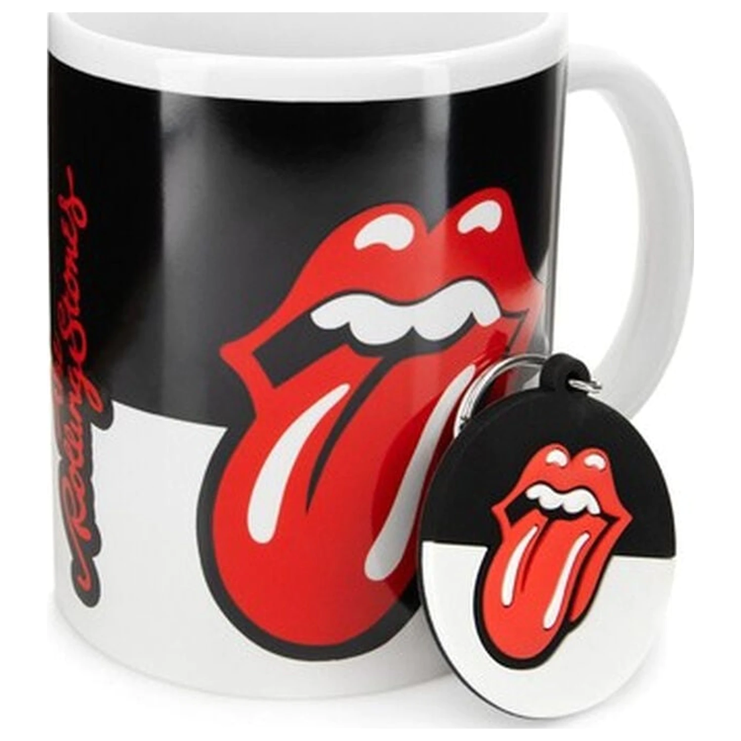 The Rolling Stones skodelica in set obeskov za ključe fotografija izdelka