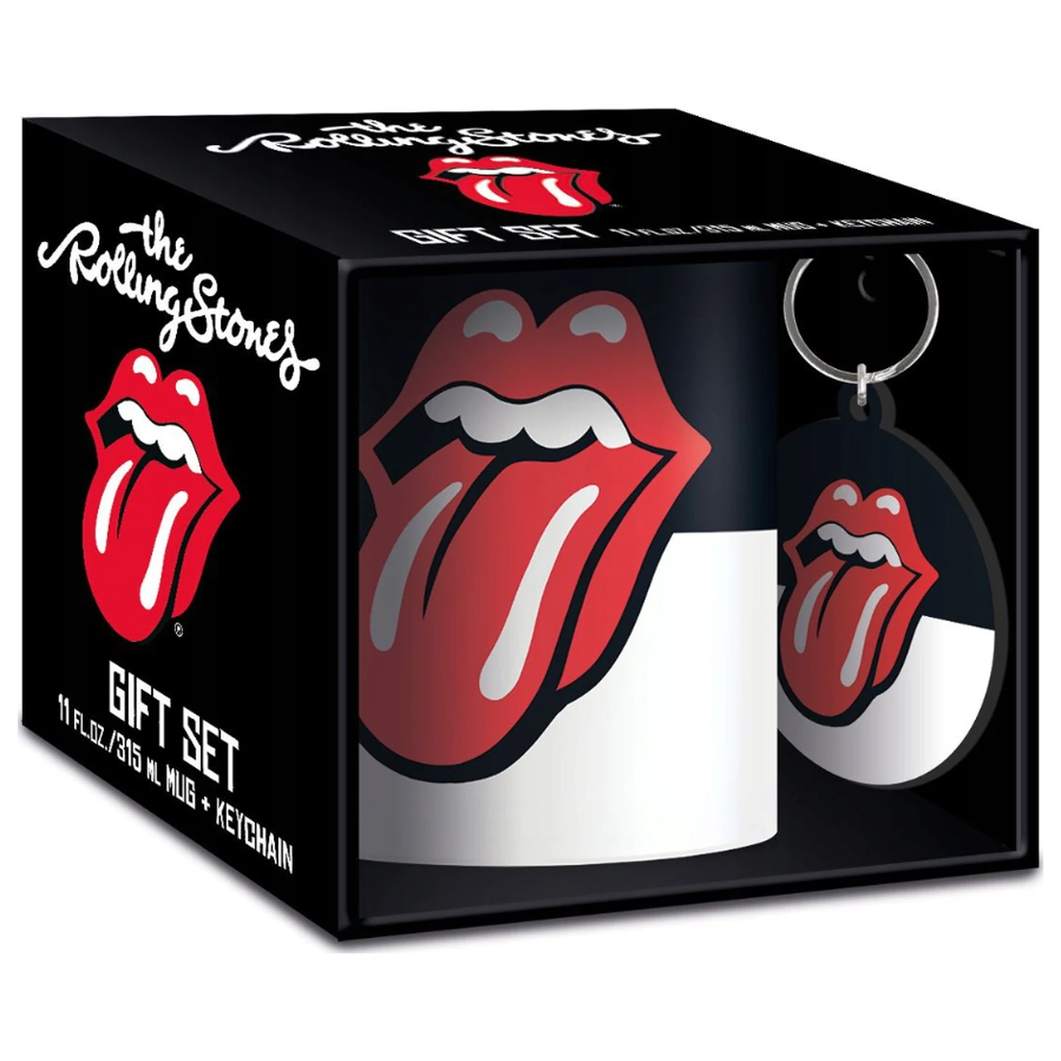 The Rolling Stones skodelica in set obeskov za ključe fotografija izdelka