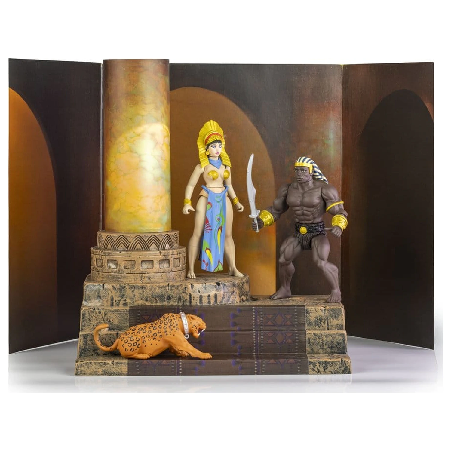 The Savage World of Frazetta akcijska figura set Egyptian Queen & The Guard (Museum Edition) 14 cm fotografija izdelka