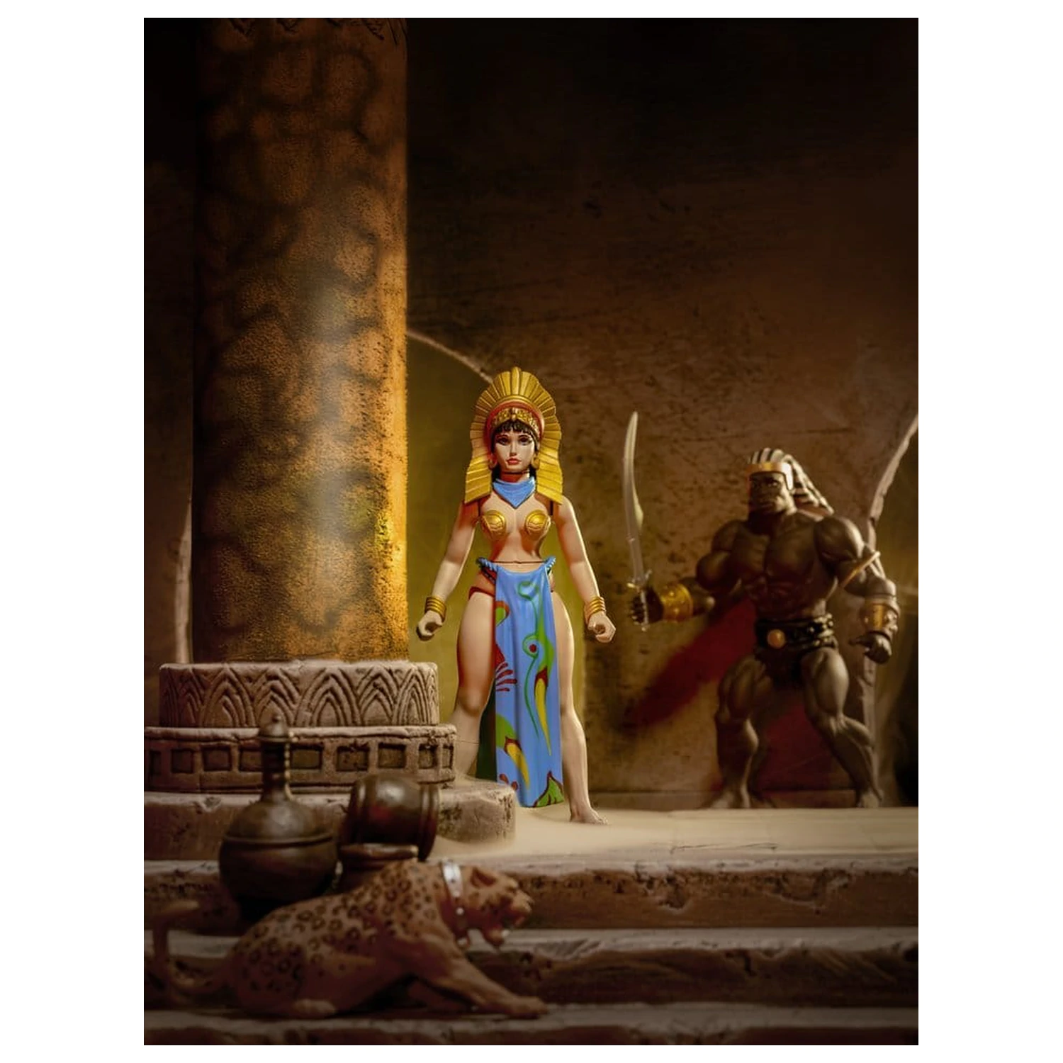 The Savage World of Frazetta akcijska figura set Egyptian Queen & The Guard (Museum Edition) 14 cm fotografija izdelka