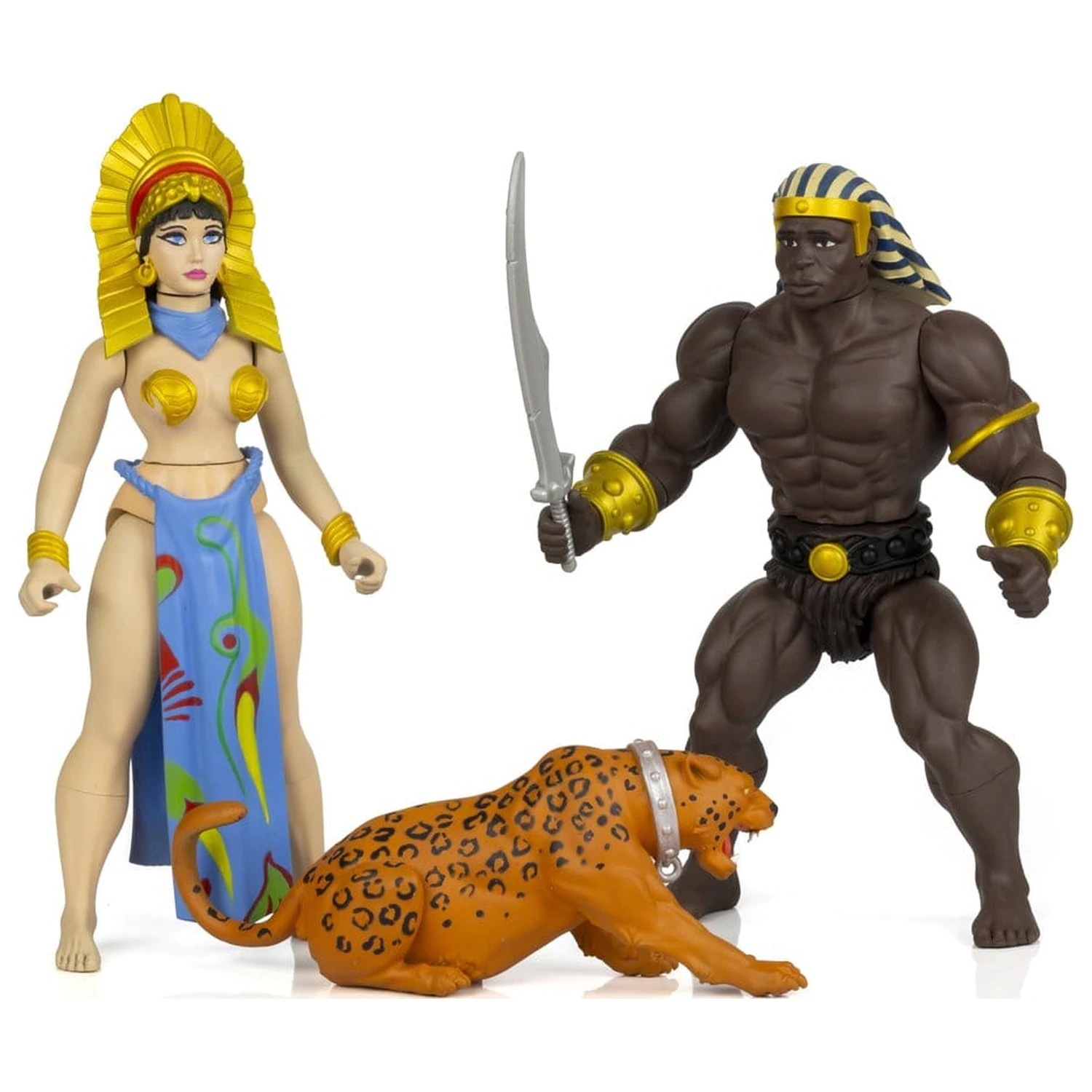 The Savage World of Frazetta akcijska figura set Egyptian Queen & The Guard (Museum Edition) 14 cm fotografija izdelka