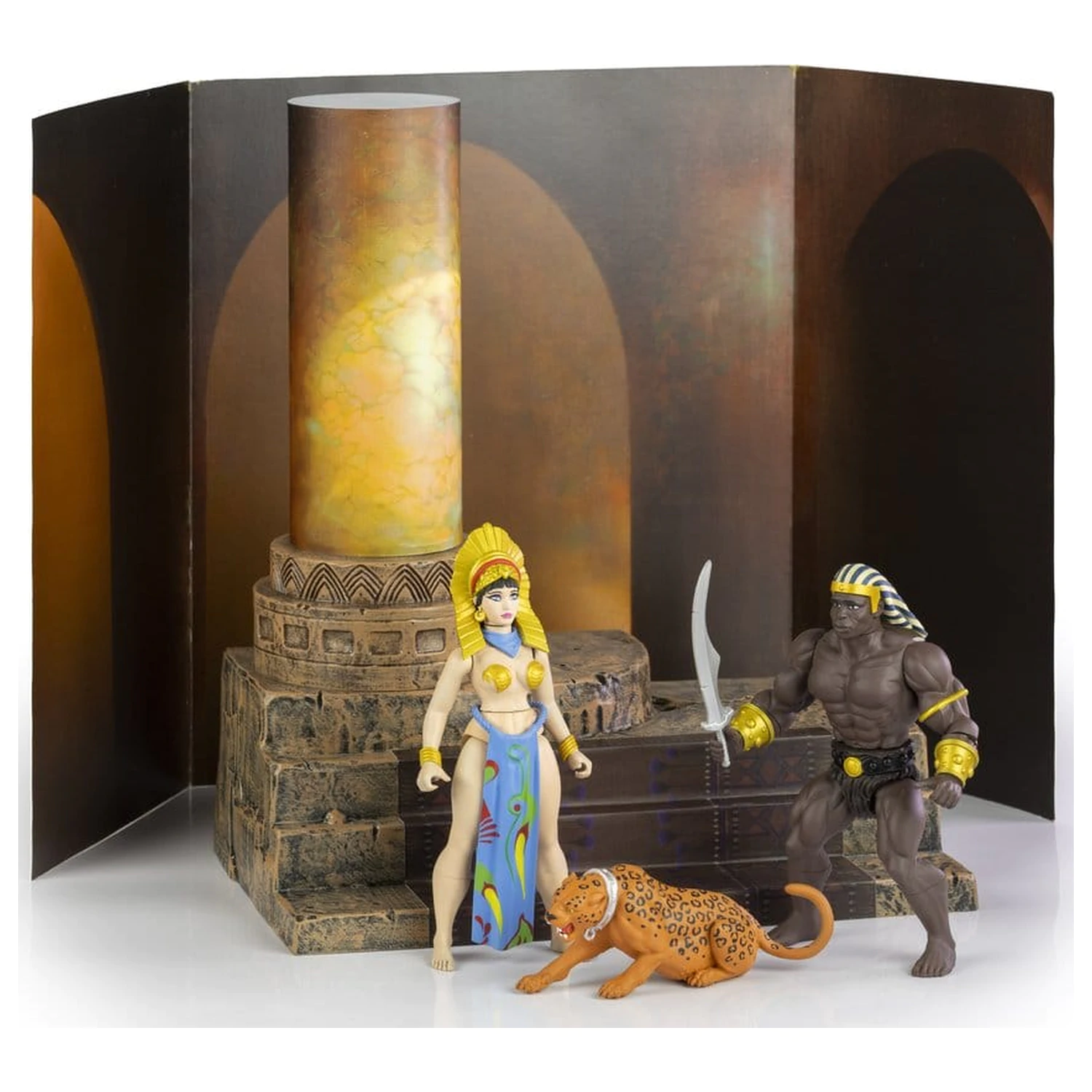 The Savage World of Frazetta akcijska figura set Egyptian Queen & The Guard (Museum Edition) 14 cm fotografija izdelka