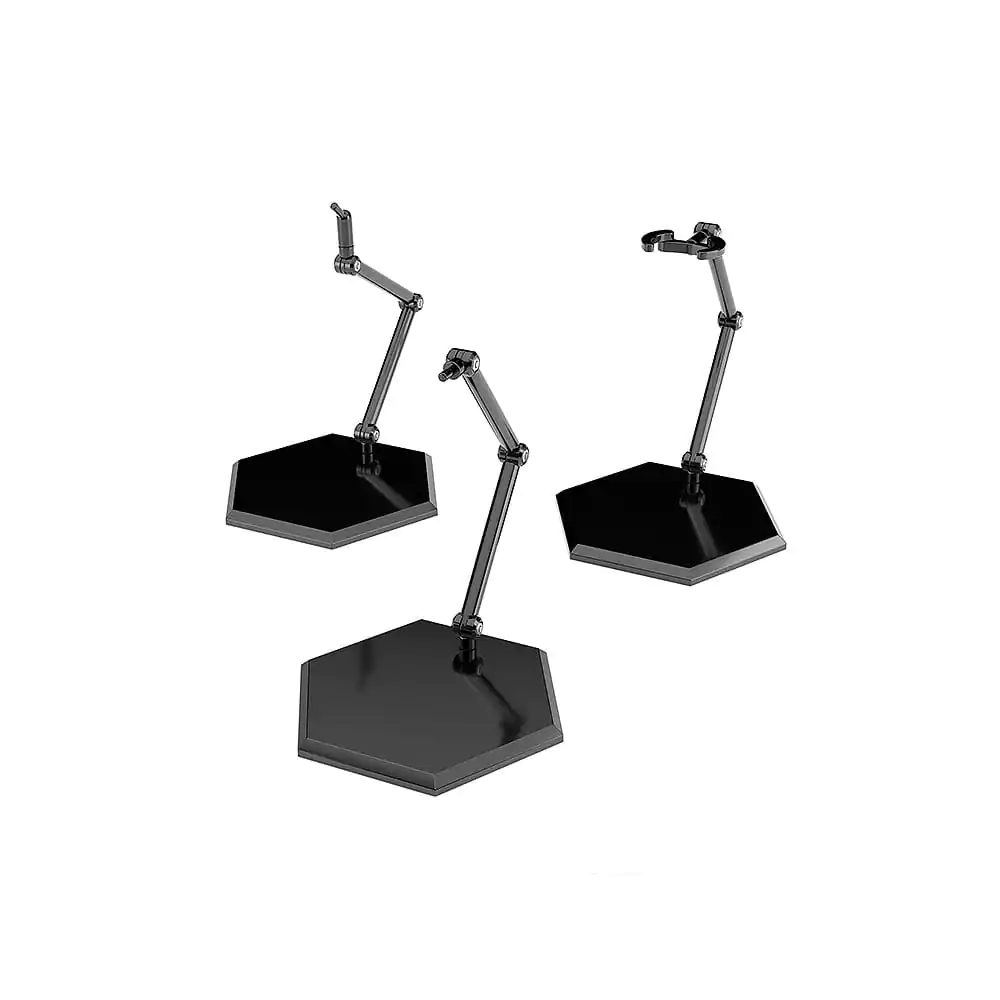 The Simple Stand Mini Nendoroid Več za mini figure in modele, črni šestkotni tip, 3-paket fotografija izdelka